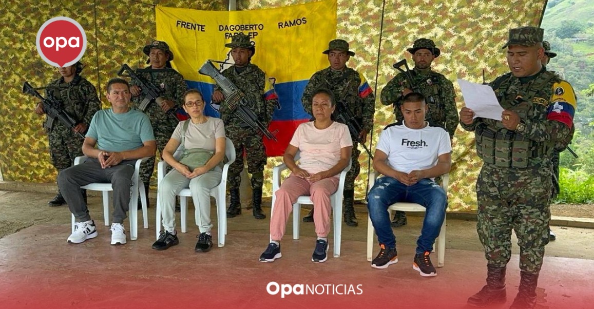 Trabajadores judiciales y soldado, liberados por el EMC de las Farc