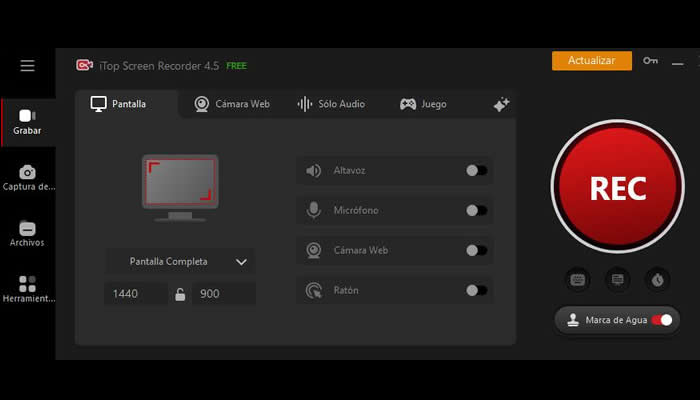 Descarga el Mejor Grabador de Pantalla para Windows: iTop Screen Recorder