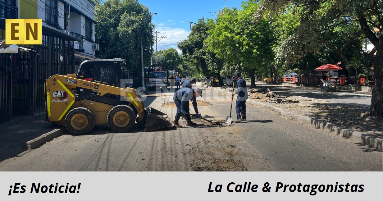 Obras viales a la altura de la Carrera 16